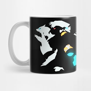 Legendary Black White Yin Yang Dragons Mug